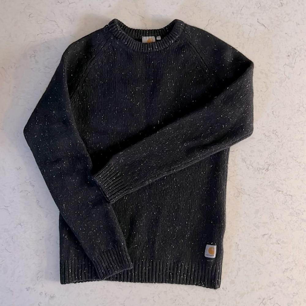 Carhart Black Speckled Wool Knit Sweater ‘M’